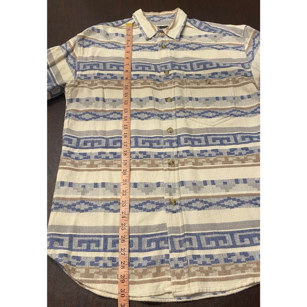 Array‎ Men’s Southwestern Aztec Button Down Shirt Medium Cotton Long Sleeve Cozy - Picture 6 of 7